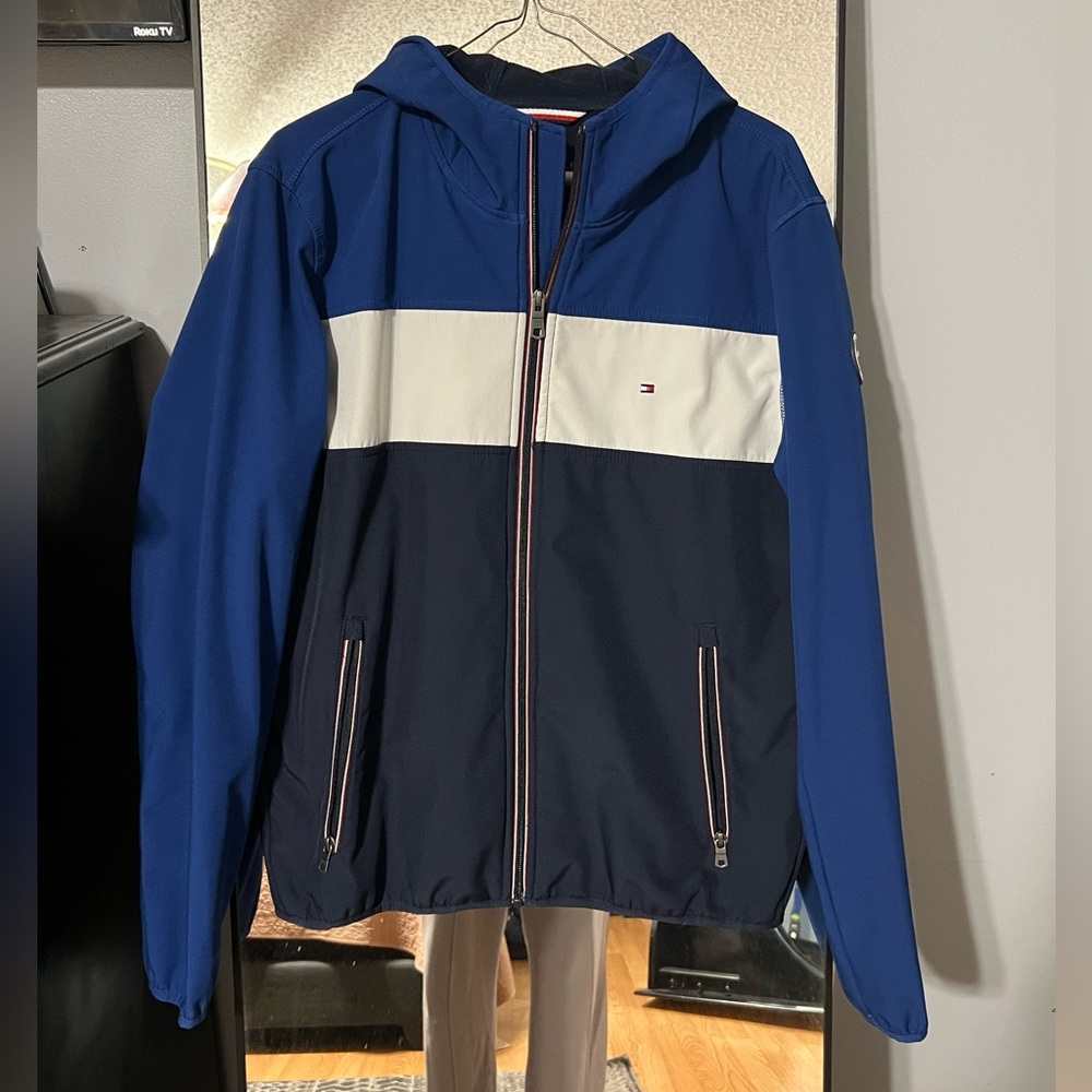 Tommy Hilfiger Zip Up Jacket with Hood (Blue)